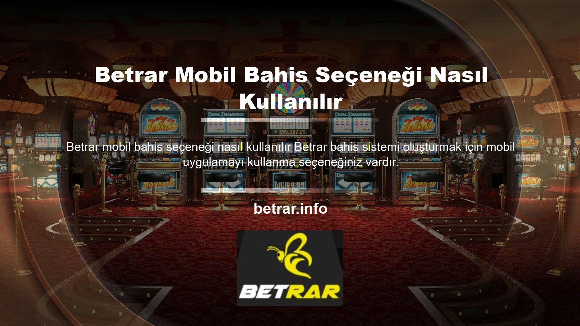 Faaliyet gösteren casino sitelerinin mobil uygulamalarda herhangi bir sıkıntısı yoktur